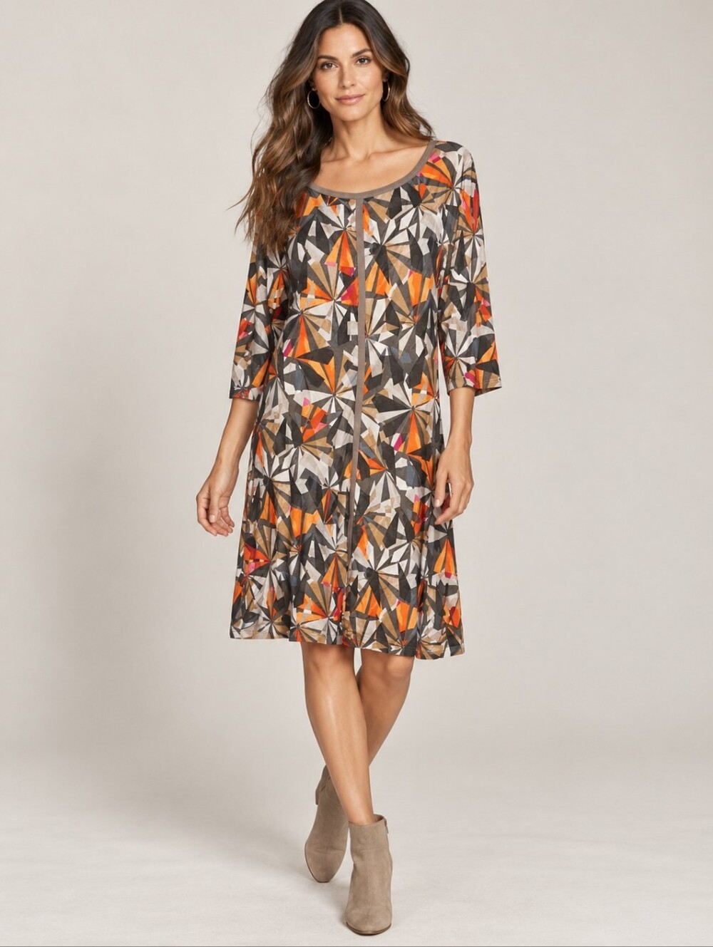 ❤️ WORTH NEW YORK GEOMETRIC PRINT KNIT DRESS, MEDIUM